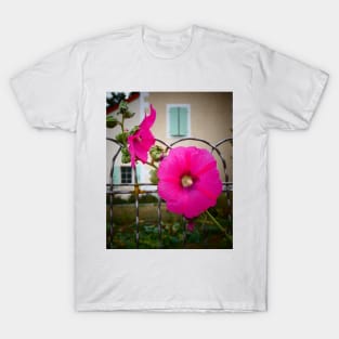 Hollyhock, Maison Blanche, Deux Sevres, France T-Shirt